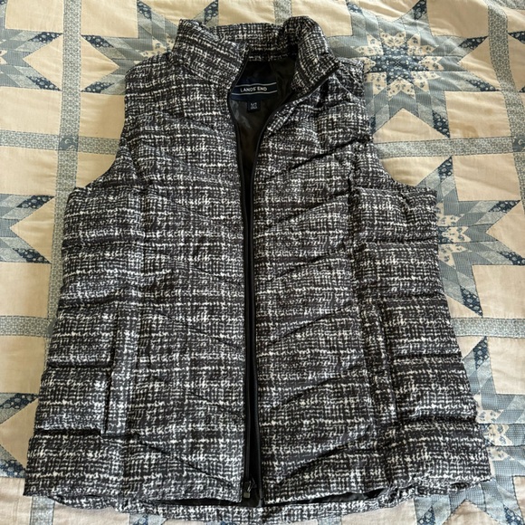 Ladies TALL puffer vest Lands End - Picture 1 of 3